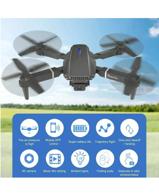 TodFod E88 pro Drone 4k HD foldable with Camera HD mini 720p Live Video Drone